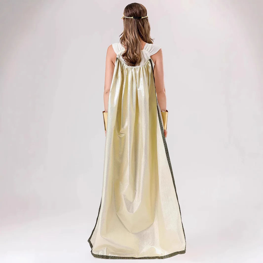 Costume da spettacolo teatrale del Godd Dr medievale loween Queen Ele Antico eek Sle Faion da donna Tradizionale Ethn...