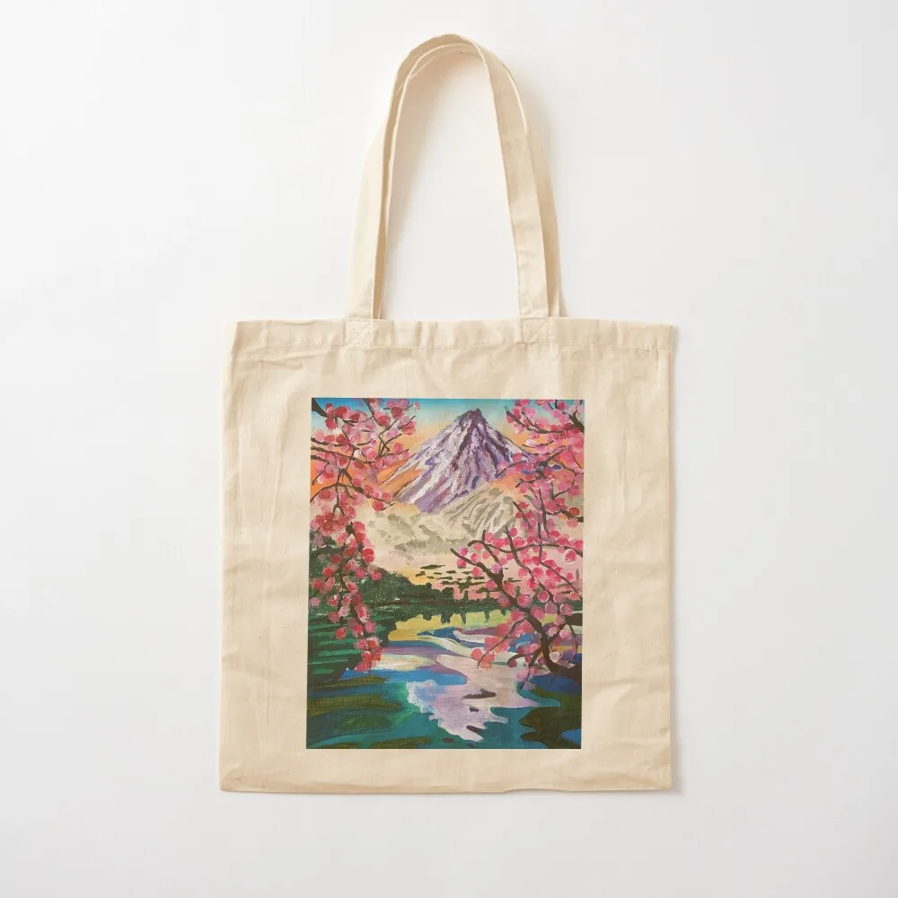 Serene Mountain Landscape Tote Bag women bag ecological bags the tote bag female