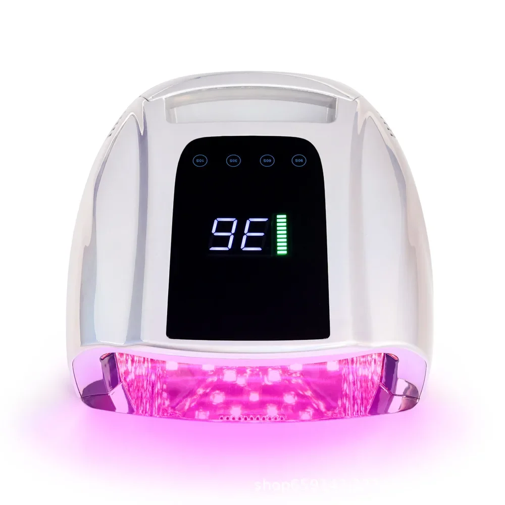 96W Rechargeable UV Nail Lamp Dryer Wireless Nail Dryer for Gel Polish Professional Nail Art Manicure Tools for Home