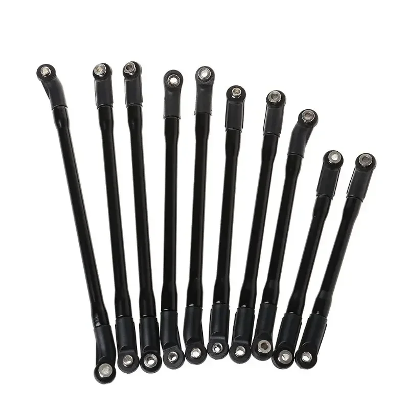 

10Pcs/Set Metal Link Set Plastic Rod End for 1/10 RC Crawler Car Axial SCX10 II 90046