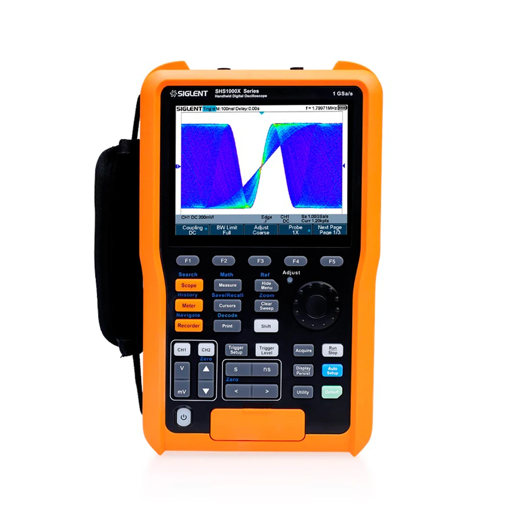 New Siglent SHS1000X Series Handheld Oscilloscope 2 Channels 1 GSa/s 12 Mpts Digital Oscilloscope SHS1102X SHS1202X