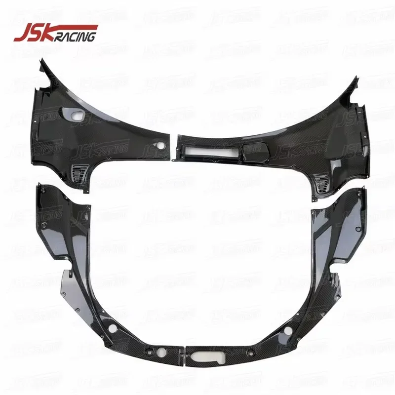 CARBON FIBER FRONT TRUNK LID KITS (4 PCS) RHD ENGINE COVER for FERRARI 458 ITALIA and SPIDER and SPECIALE