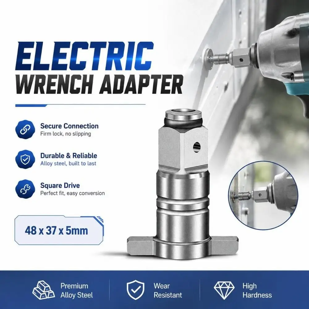 Alloy Steel Electric Wrench Adapter Square Drive Structure Dual-Purpose Square Drive Adapter T-Shaped Structure