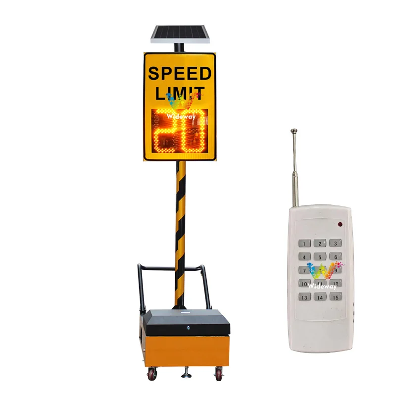 

LED Portable for City Intersection Vehicle Speed Detection 600*400 Custom Movable Solar radar Speed Limit Sign