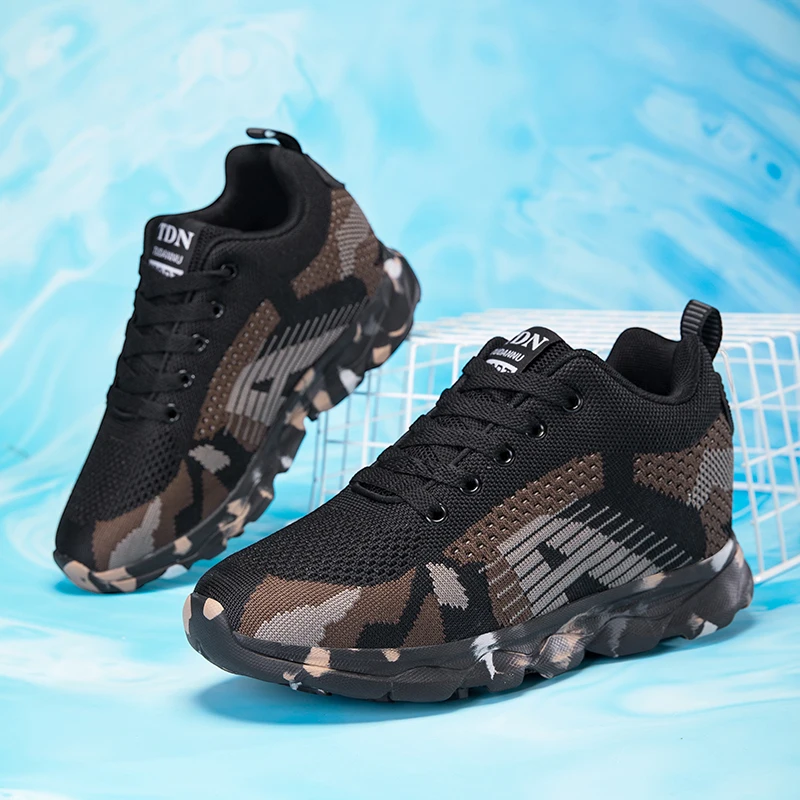 

Lightweight and Non Slip Sports Shoes, Men's Wear-resistant Casual Shoes Breathable Running Shoes, Outdoor Hiking Work Flat Shoe