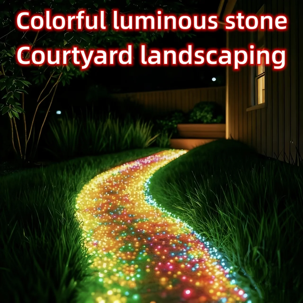 500 leuchtende Steine für DIY-Dekoration im Freien, Aquarium, Garten, Bonsai, Weg, Fischbecken, Topf, Party, Mini-Landschaft, langlebig – Detail 3