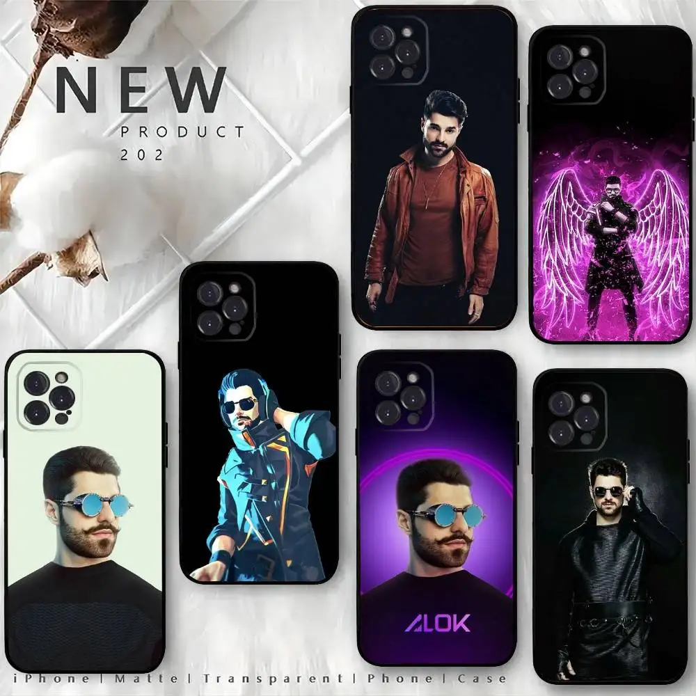 

DJ A-ALOK Phone Case For iPhone 16,15,14,13,12 Mini 11 Pro XR,X,XS,MAX 7,8 Plus Silicone Cover Soft Black