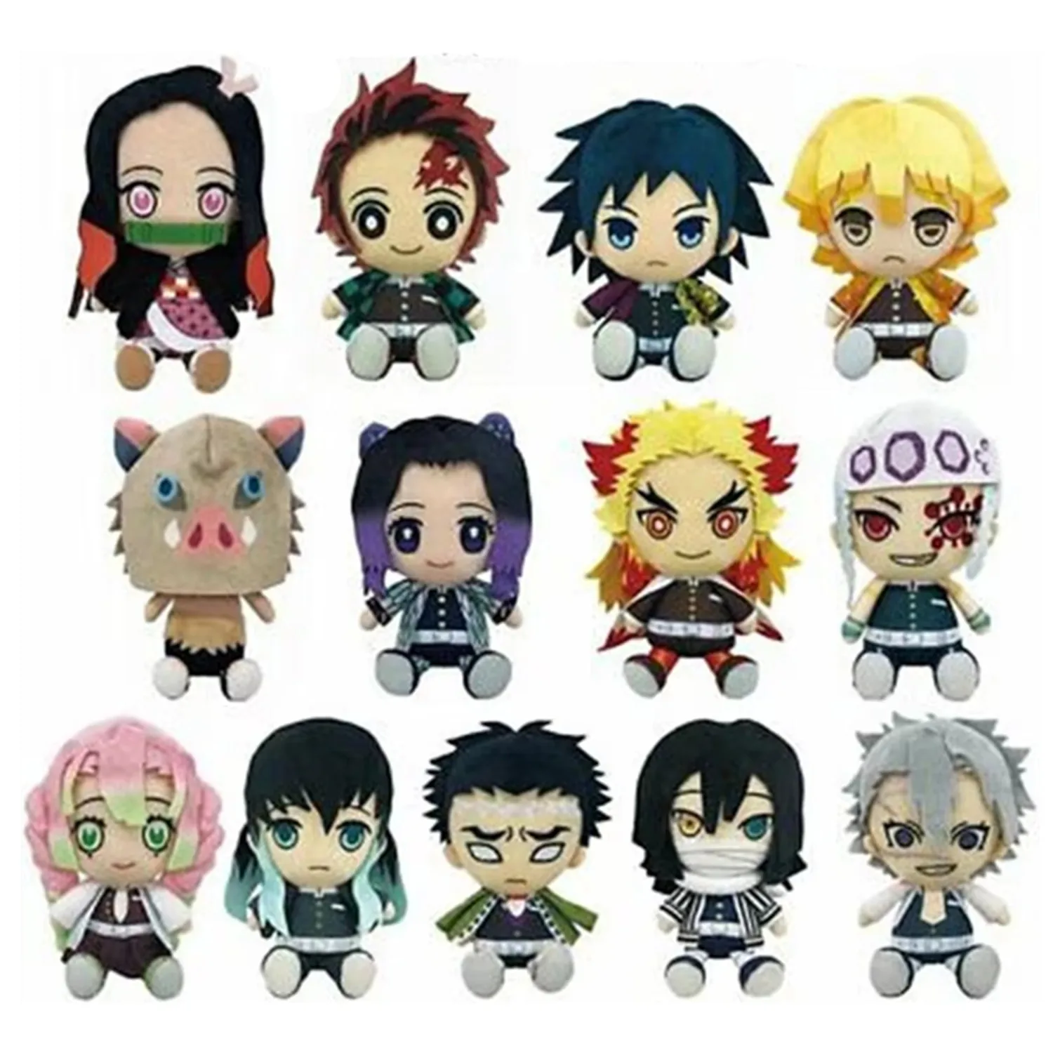 

Новые милые аниме Nezuko Kamado Mitsuri Kanroji Muichiro Tokito, плюшевые детские игрушки для детей, подарки 17 см