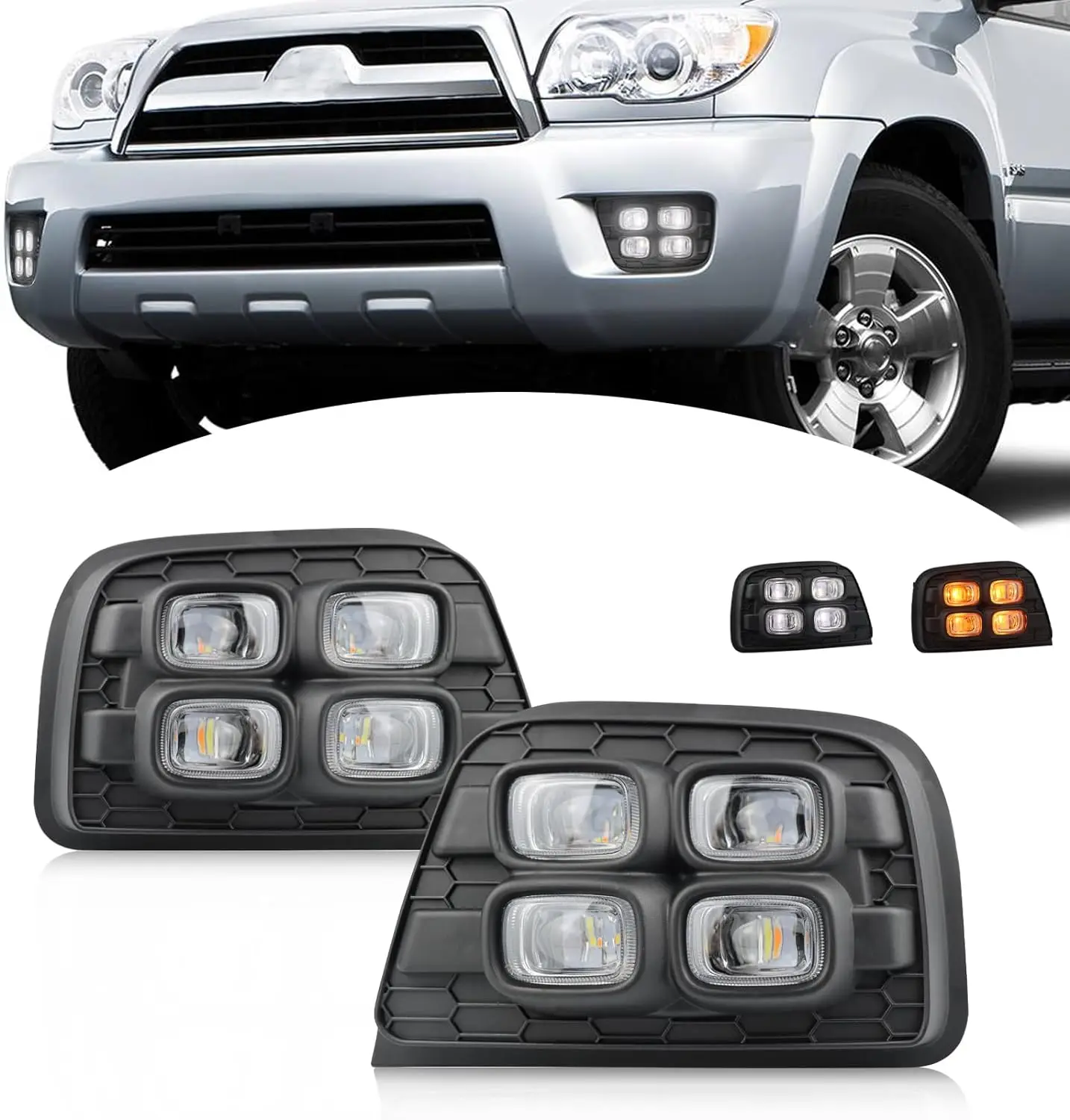 Led fog lamps for Toyota 4runner 2006-2009 Led fog lamps Daytime Running Turn Signal light For 4Runner 2006-2009 SR5 Limited