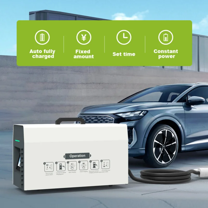 Chargeur EV portable pour véhicule à énergie nouvelle, station de charge rapide, niveau 3, DC, 30KW, DC, 20KW, GBT, CCS