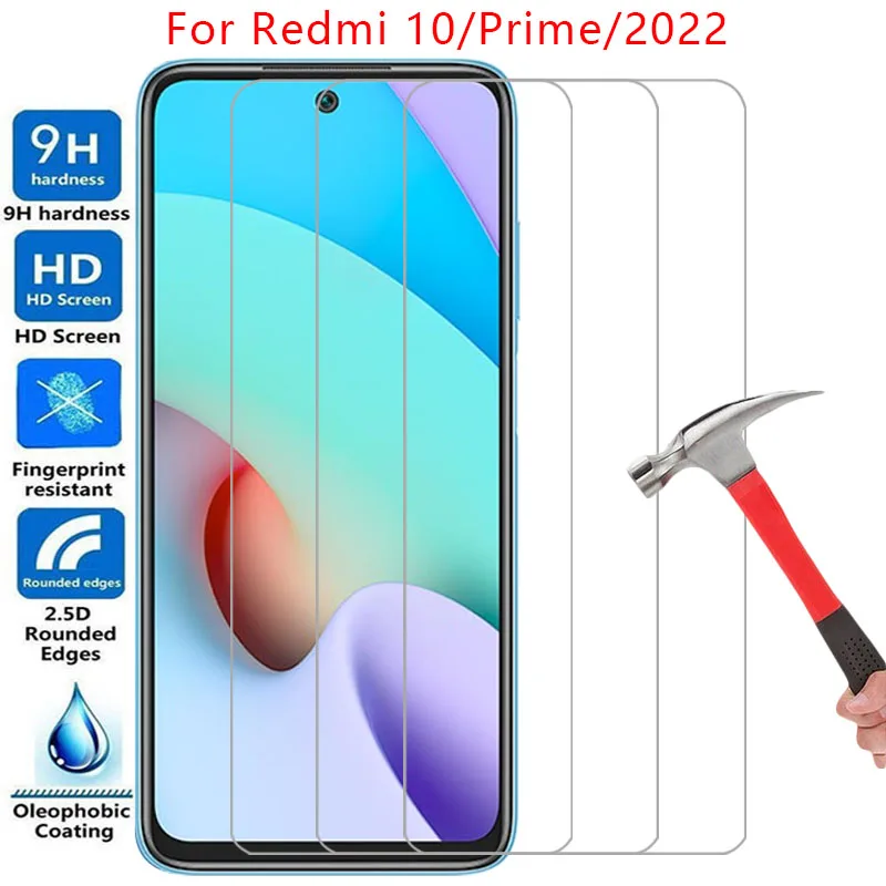 screen protector for xiaomi redmi 10 prime 2022 protective tempered glass on redmi10 10prime phone film glas xiomi xaomi readmi