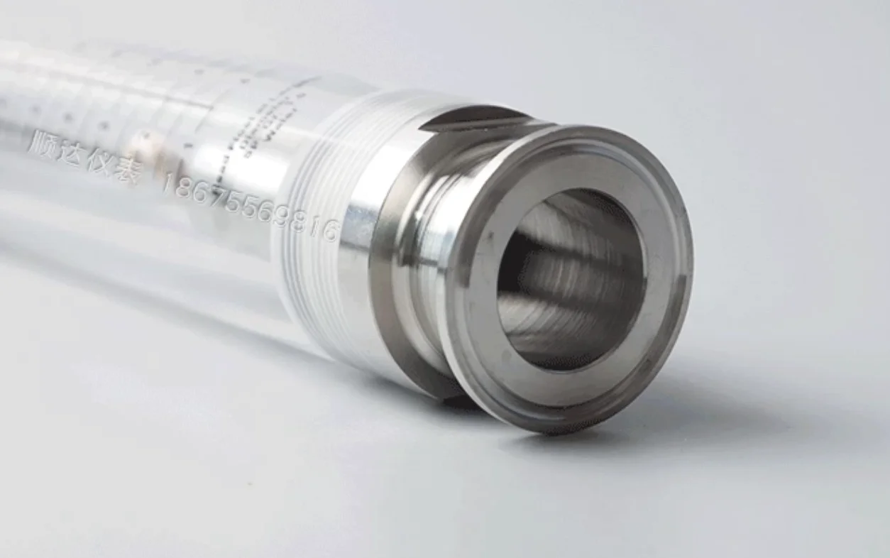 Stainless Steel Quick-Connect Flow Meter, Sanitary 50.5 Clamp Pipe Fitting, Liquid and Gas Rotary Rotor Float Flow Meter