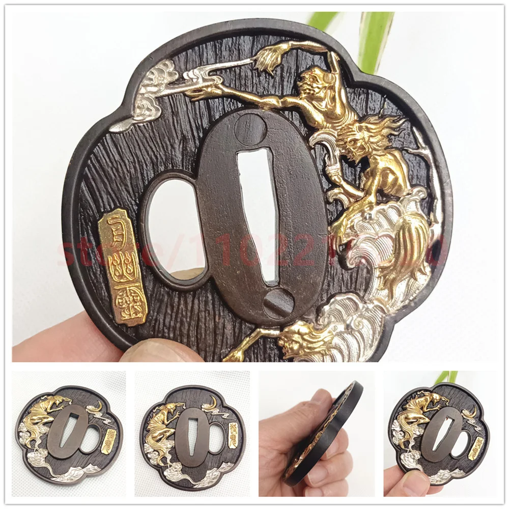 High Quality Tsuba Copper Handguard Brass Guard For Real Japanese Japan Samurai Katana Sword Fittings Parts Accessory New