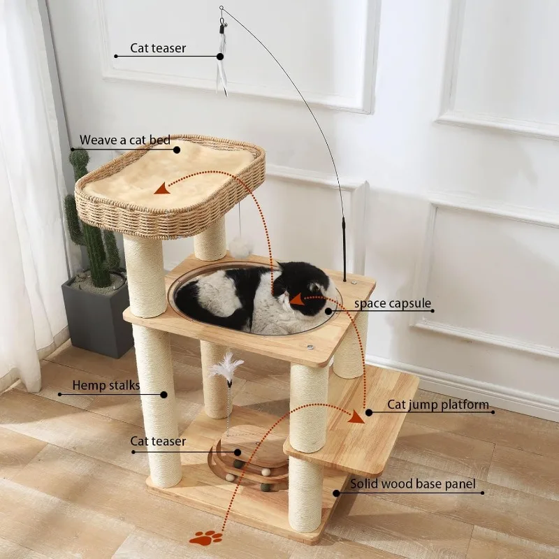 34 Inch Solid Wood … - image