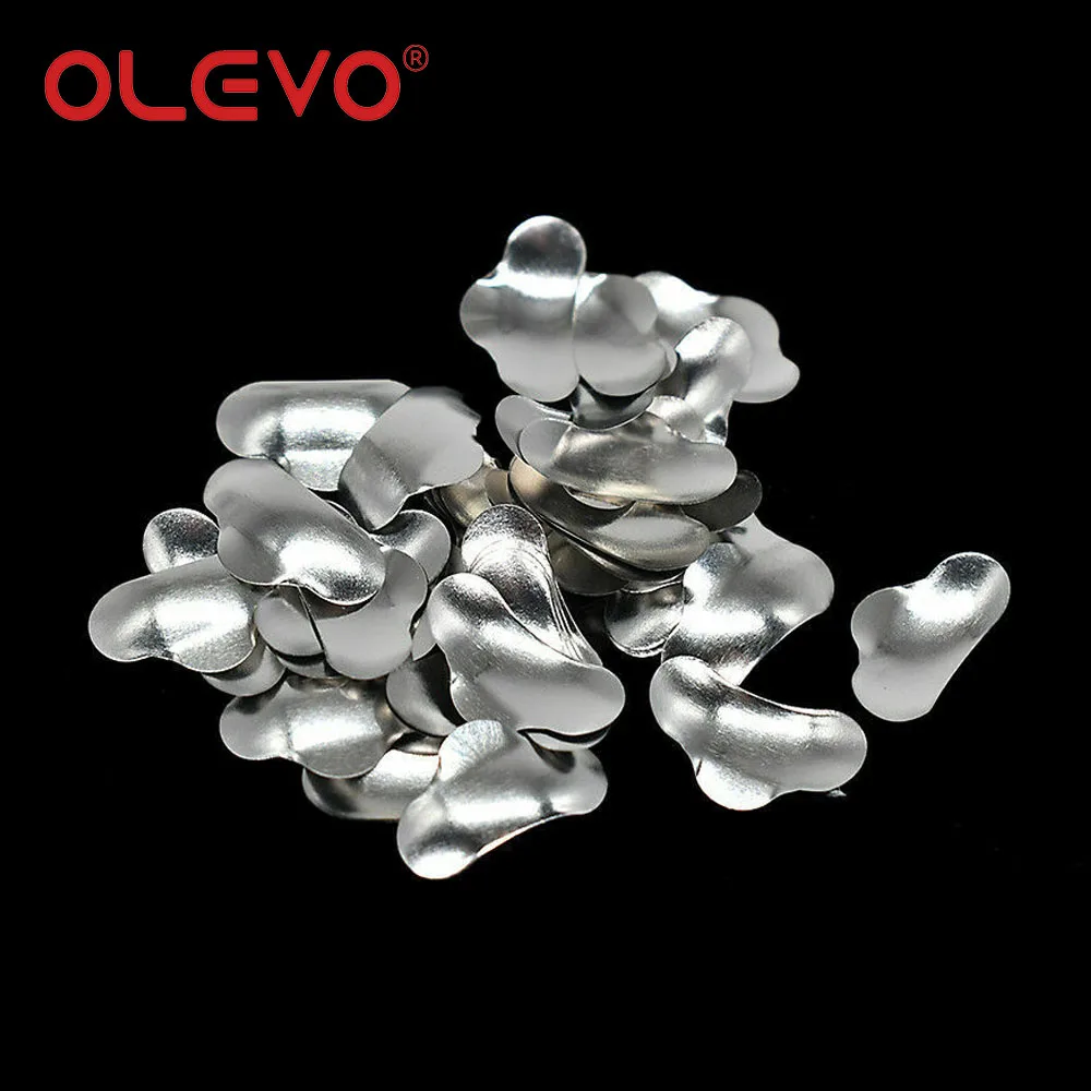 OLEVO 50 Pcs Dental Sectional Contoured Matrices Bands Refill Matrix Douban Molding Sheet Autoclave L/M/S With Ledge Odontologia