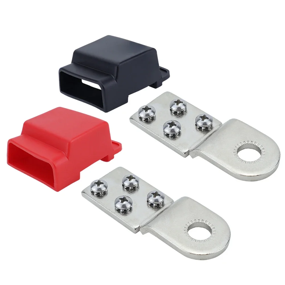

Terminal Mount Tin-plated Copper BusBars Positive And Negative With 4 X 10-24" 10*6*6cm Electrical Supplies Alternative Energy