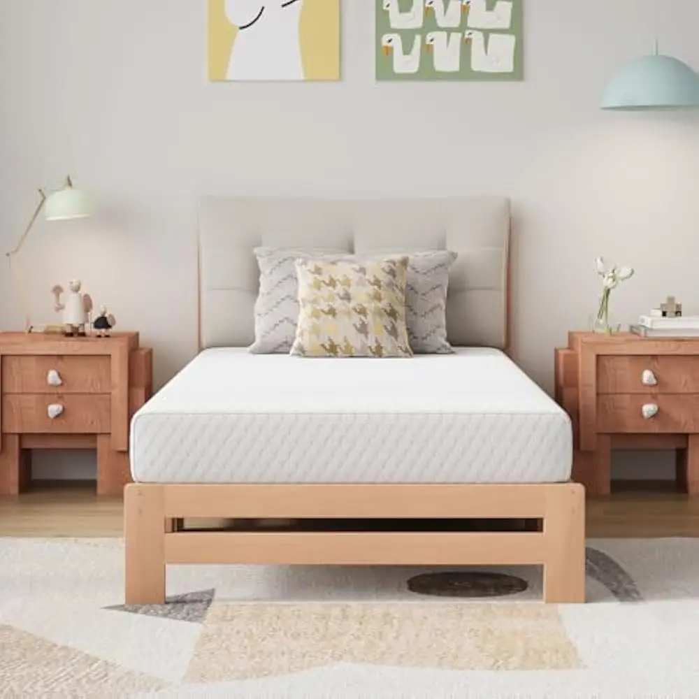 

8 Inch Twin Size Mattress, Memory Foam Mattress for Pressure Relief & Comfort Sleep, Removable Washable Cover, Medium Firm