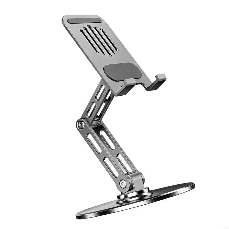 Three Axises Adjustable Rotating Aluminum Desktop Base for Gaming Handheld Tablets 77JC