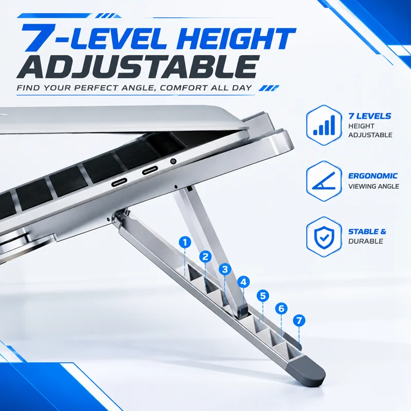 Soporte plegable de aleación d - Laptop Stand Dock Aluminum reseña y precio