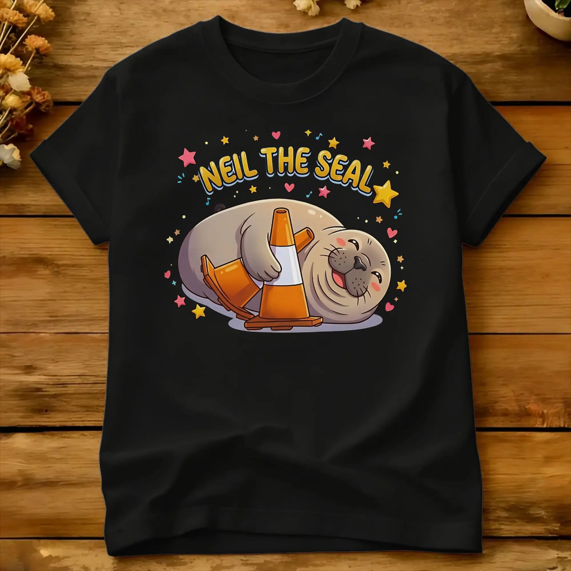 Oversized T-Shirt Beach Cute Neil The Sea Hipster T Shirts  Pure Cotton Tshirt for Adult Y2K Casual Short Sleeve Tees