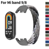 Braided Solo Loop for Xiaomi Mi Band 9 Strap Replacement accessories Elastic Nylon Watchbands correa bracelet for Miband9 8 NFC