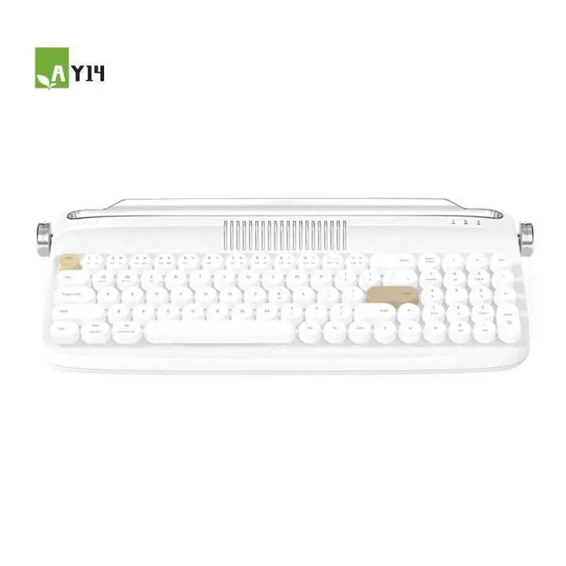 

AY14 -B309 Bluetooth Wireless Keyboard Dual-Mode Keyboard For Laptop Tablet Phone Charging Models White