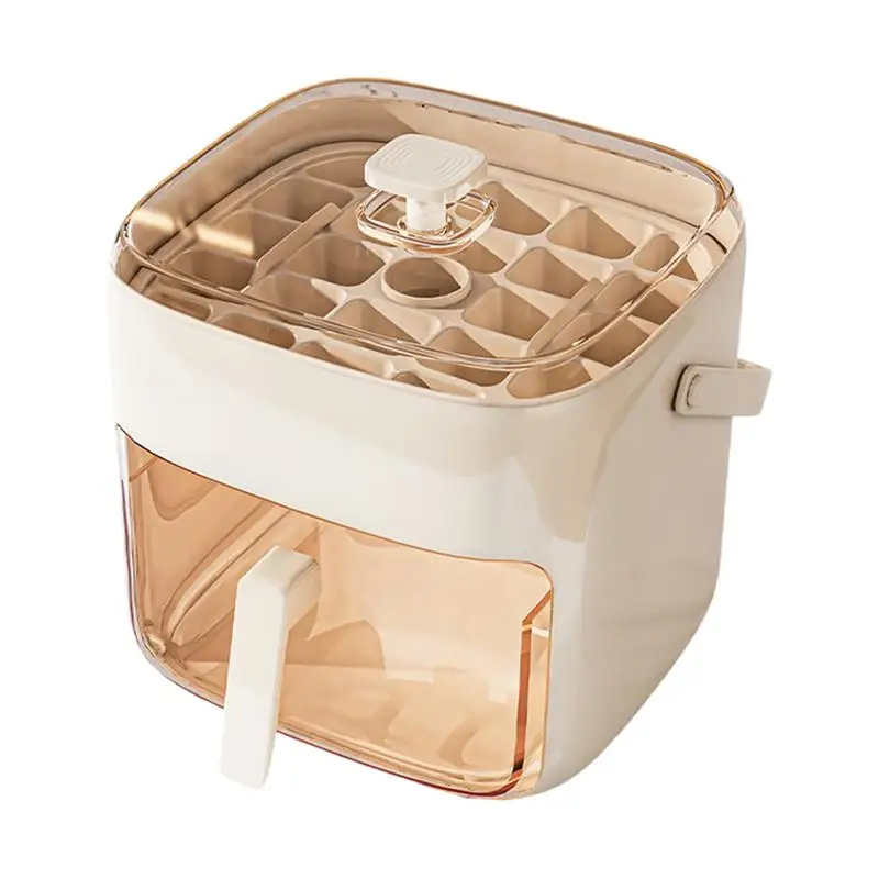 

Ice Tray Press Type Ice Cubes Mold Press Non-Stick Iced Bucket Easy Release Kitchen Gadgets For Freezer Home & Drinks
