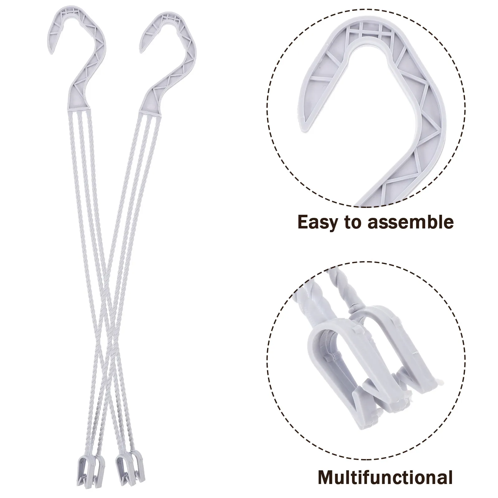 Doitool Plant Hanger Hooks for Hanging Baskets Pot Planter Hangers Flower Replacement Pots view 3