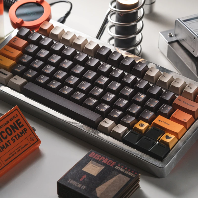FBB Keycaps 800 ريترو ستايل PBT التسامي الحراري مخصص لوحة المفاتيح الميكانيكية Keycap لملحقات الكمبيوتر سمك 1.7 مللي متر