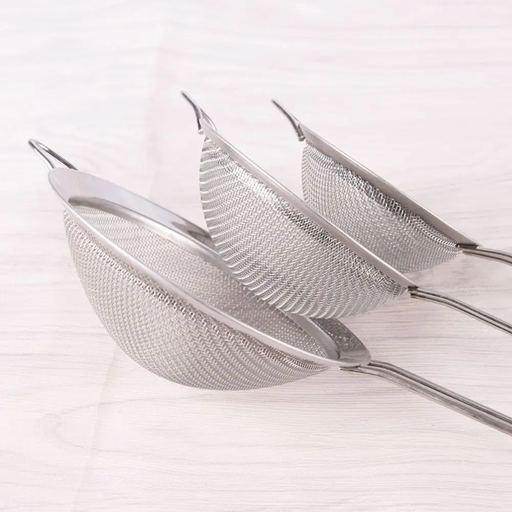 Diameter 7/8/10/12/14/16/18/20/22cm Tea Tools Filter Colander Stainless Steel Sifter Flour Strainer Mesh