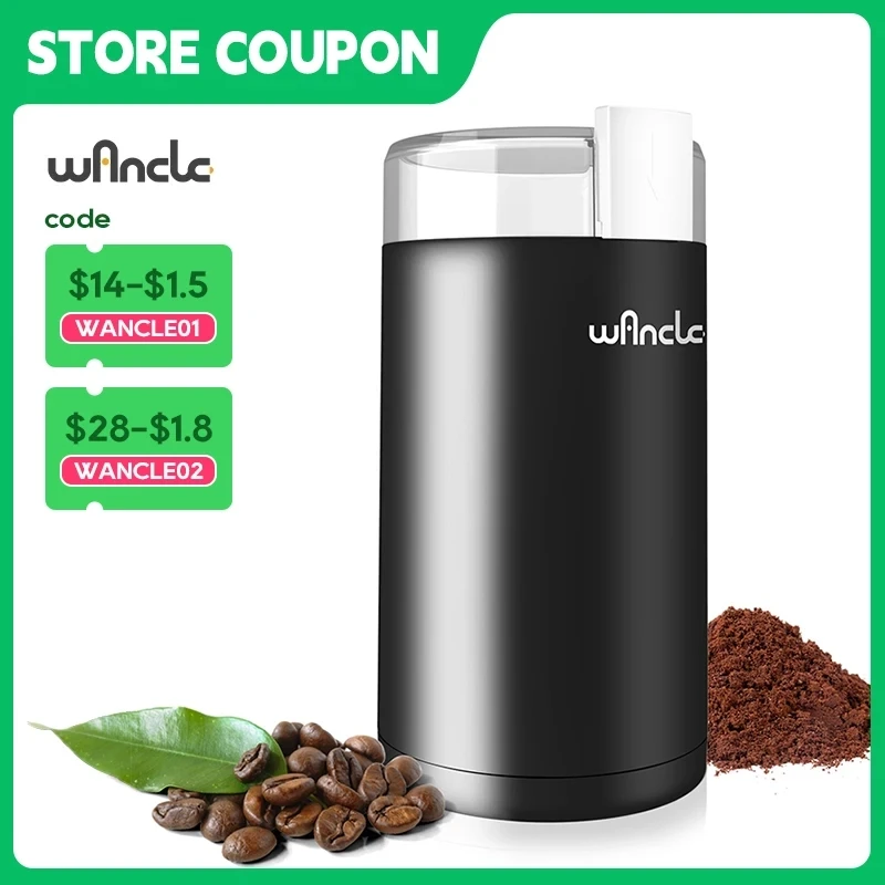

Coffee Grinder Electric Stainless Steel Blade Spice Grinder Household Coffee Bean Mill Grinder Machine with Clean Brush 120/220V