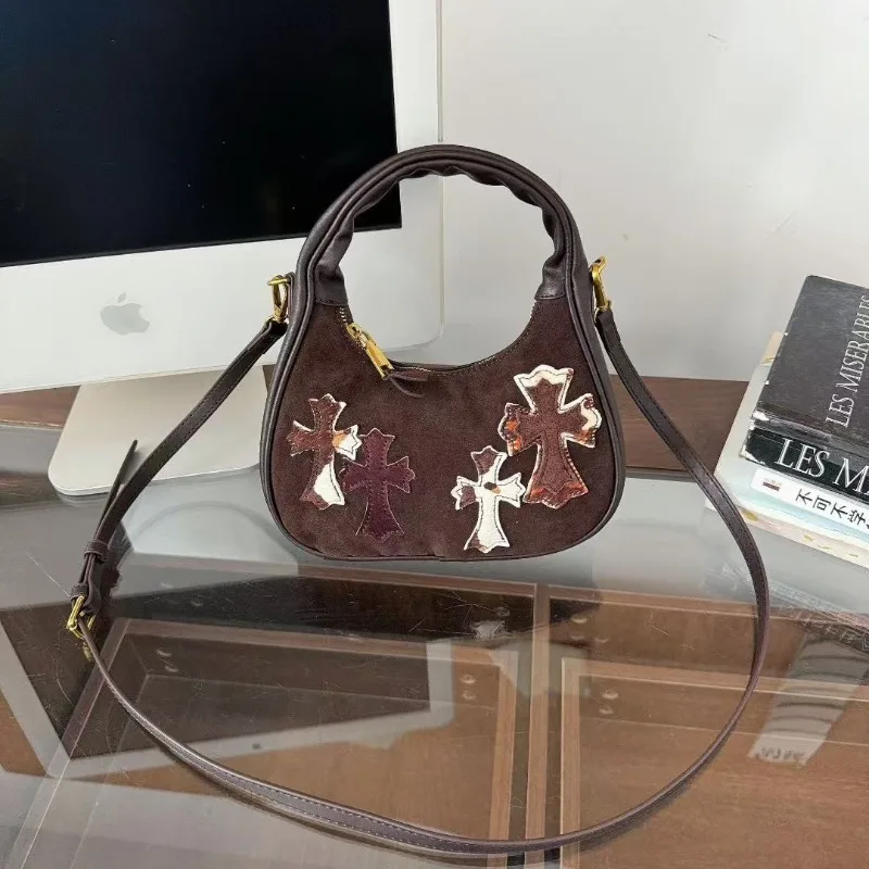 

Real Leather Crossbody Bags for Woman Armpit Bag Single Women Shoulder Bags Purse and Handbags Designer Bag Сумка Женская Sac