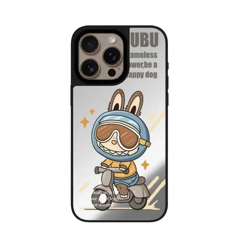 Cute Cartoon Doll Mirror Magnetic Phone Case Cover for IPhone 12 13 14 15 16 Pro Max Case for IPhone 16 Pro Max