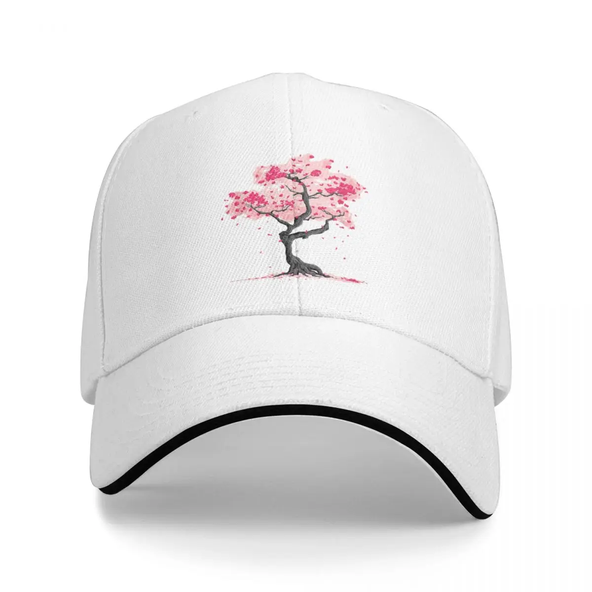 Japanese Sakura Cherry Blossom Tree Adult Baseball Cap Unisex Four Seasons Female Snapback Caps Sport Sunscreen Hat