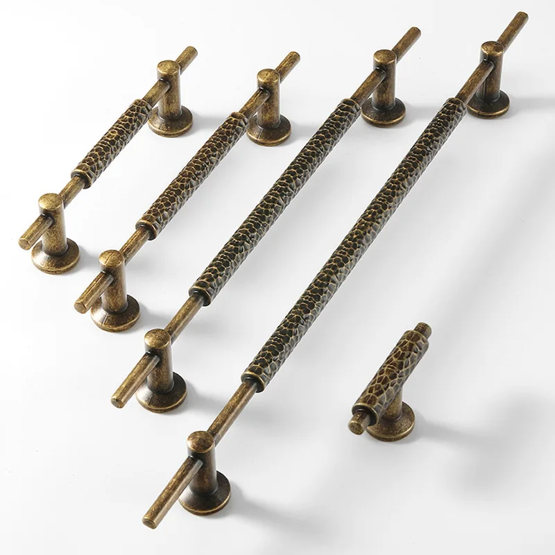 Nuove maniglie e maniglie per mobili antichi per mobili da cucina, armadio, cassetto, vetrine vintage a mezzo anello, pomello per porta del fienile