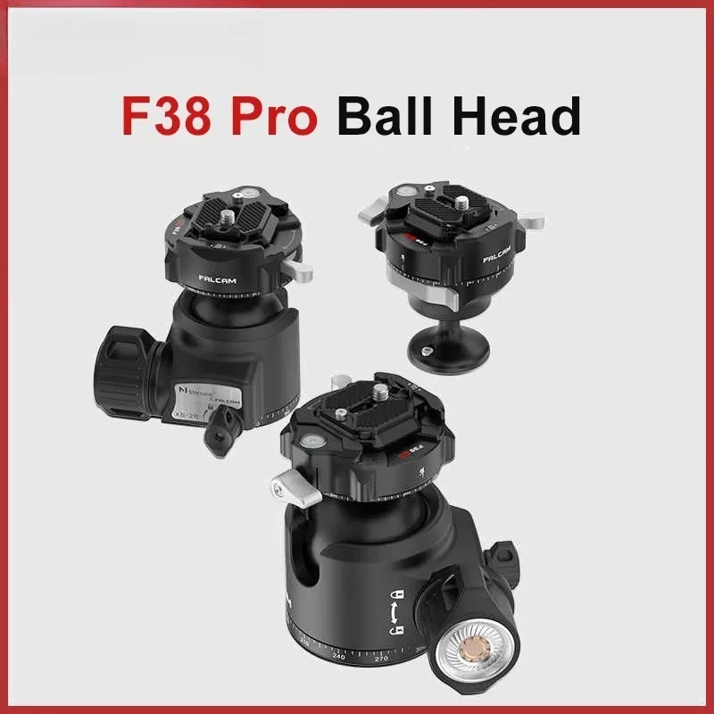 F38 Pro Quick Release Low Gravity Dual Panorama Ball Head Gimbal XB-3R/2R & Quick Release Trigger Buckle Inverted Ball Head 320P