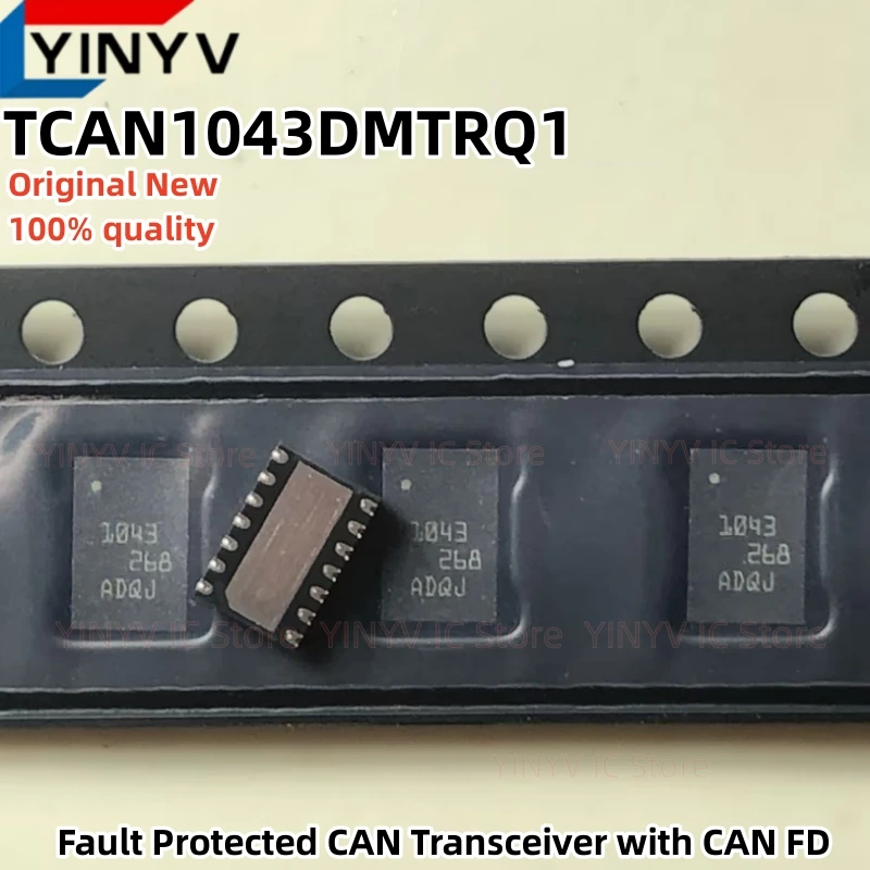 2Pcs TCAN1043DMTRQ1 1043 VSON-14 TCAN1043DMTTQ1 TCAN1043 Fault Protected CAN Transceiver with CAN FD Original New 100% Quality