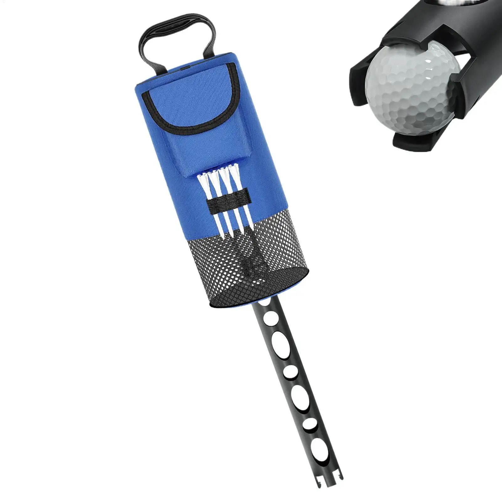 Golf Ball Shagger Removable Heavy Duty Nylon Cloth Storage Golf Ball Shagger Pocket For Men Women Professionals Enthusiasts