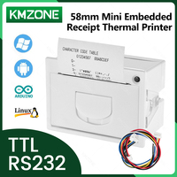GOOJPRT QR204 58mm Mini Embedded Receipt Thermal Bill Built-in Printer TTL RS232 USB Interface High Speed Printing 50-85mm/s