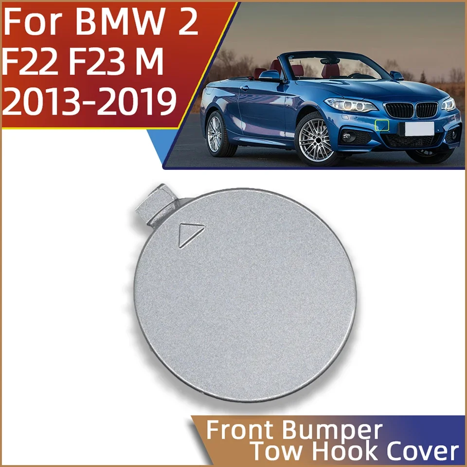 Front Bumper Tow Hook Cover Cap Shell For BMW 2 Series F22 Coupe F23 Convertible M-Sport 2013-2019 51118058061 Painted