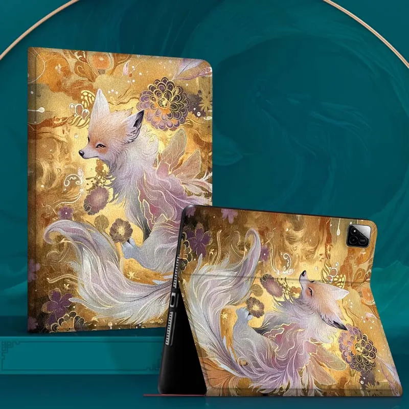 

Fox Popular Art Flower For Xiaomi Redmi Mi Pad 4 5 6 6s 7 7s SE Pro 2 11 Plus Max 12.4 11 11.2 12.5 8.7 inch Tablet Case