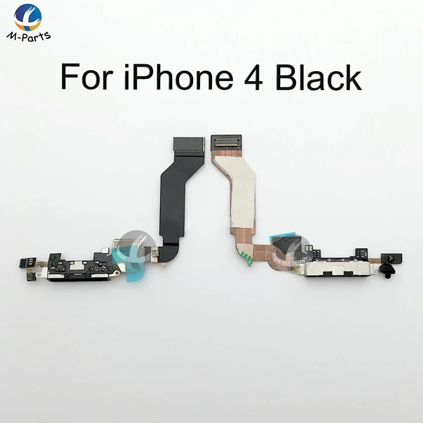 Charging Port Dock Flex For iPhone 4 4S 5 5S 5C SE White Black High Quality With Free Gift