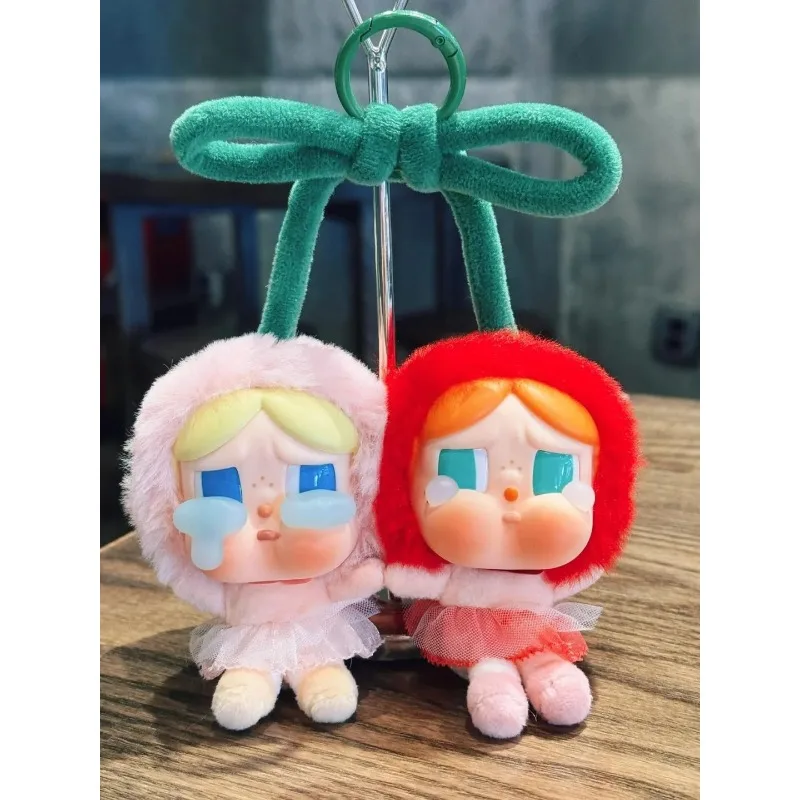 Original Pop Mart CRYBABY Crying Baby Love God's Tears Vinyl Hanging Card Cherry keychain Collection xmas Gifts Trendy toys