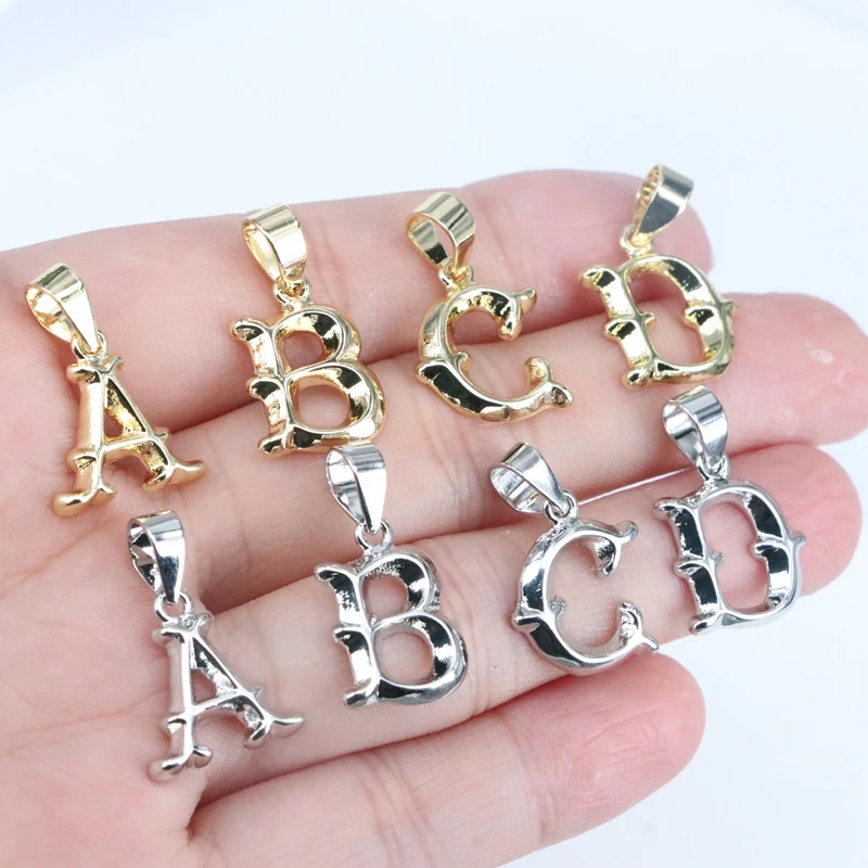 26pcs A-Z 26 Letters Charms Pendants Dripping Oil Letter Small Crown Pendant for DIY Necklace Bracelet Jewelry Making ﻿