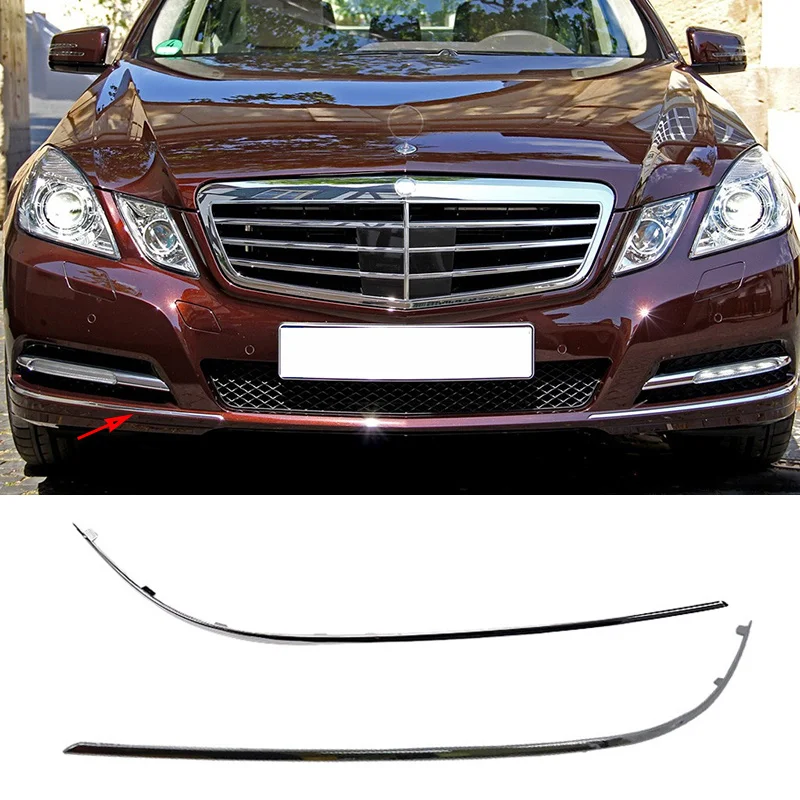 a2128850421 a2128850321 a 2128850321 For Mercedes Benz E Class Klass W212 E350 Front Bumper Chrome Trim Chromium Styling Spoiler