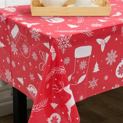 Christmas Tablecloth Merry Christmas Decorations For Home Table 2024 Navidad Noel Xmas Tablecloth Decor Happy New Year Gift 2025