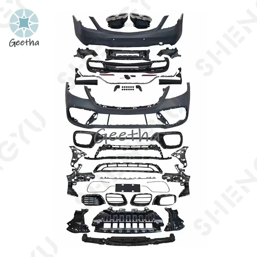 

Комплект обвеса для Mercedes-Benz S-класса W222 (2014-2020) с передним и задним бамперами, решеткой радиатора и фарами, для преобразования в модель S63 AMG