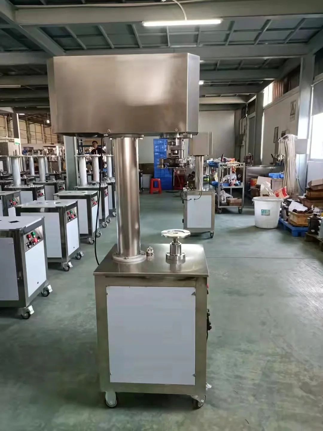 PET Cans Sealing Machine Unrotary Tin Can Canning Sealer