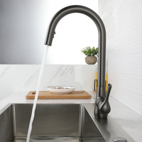 Pull-out Sink Gun Gray Kitchen Faucet Household Sink Dishwasher Rotatable Hot and Cold Faucet