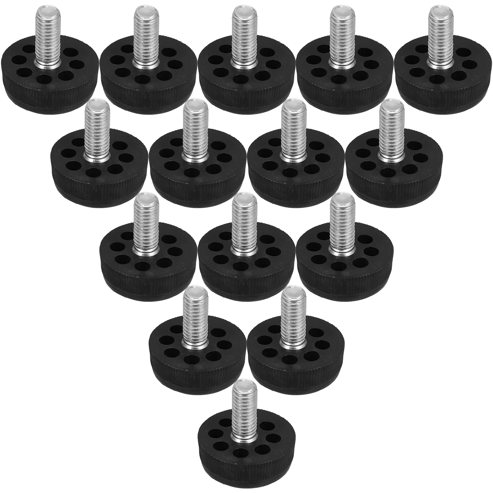 

20PCS Adjustable Feet Levelers Furniture Levelers NonSlip Protectors for Table Chair Sofa Office Sturdy PP Iron